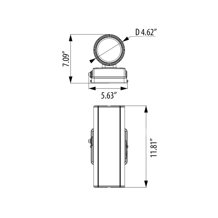 Amber cylinder light 2o watts dimensions 