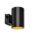Amber Cylinder Light 38 watts, Black finish, Adjustable Color Temperature, Adjustable lumen