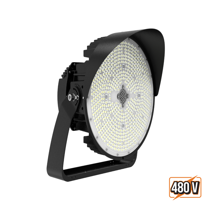 Duraflood Round 600W, Adjustable Lumen, Adjustable Beam Angle, 480V