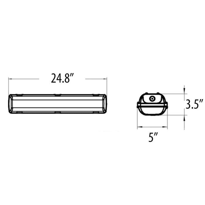 Vapor Tight G2 30W AL ACT, 2 ft