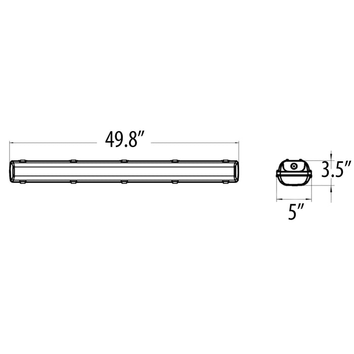 Vapor Tight G2 45W AL ACT, 4 ft