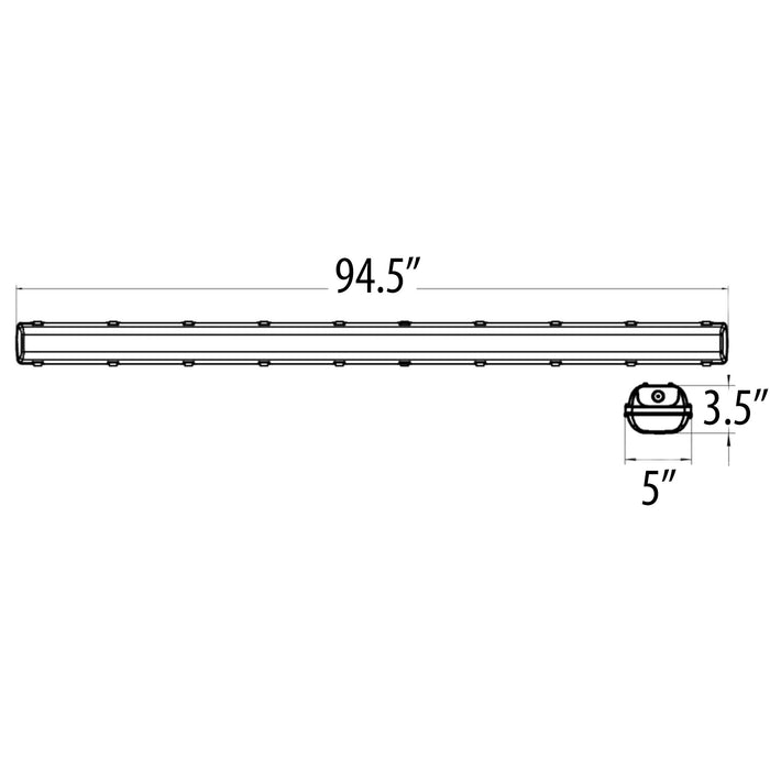 Vapor Tight G2 90W AL ACT, 8 ft